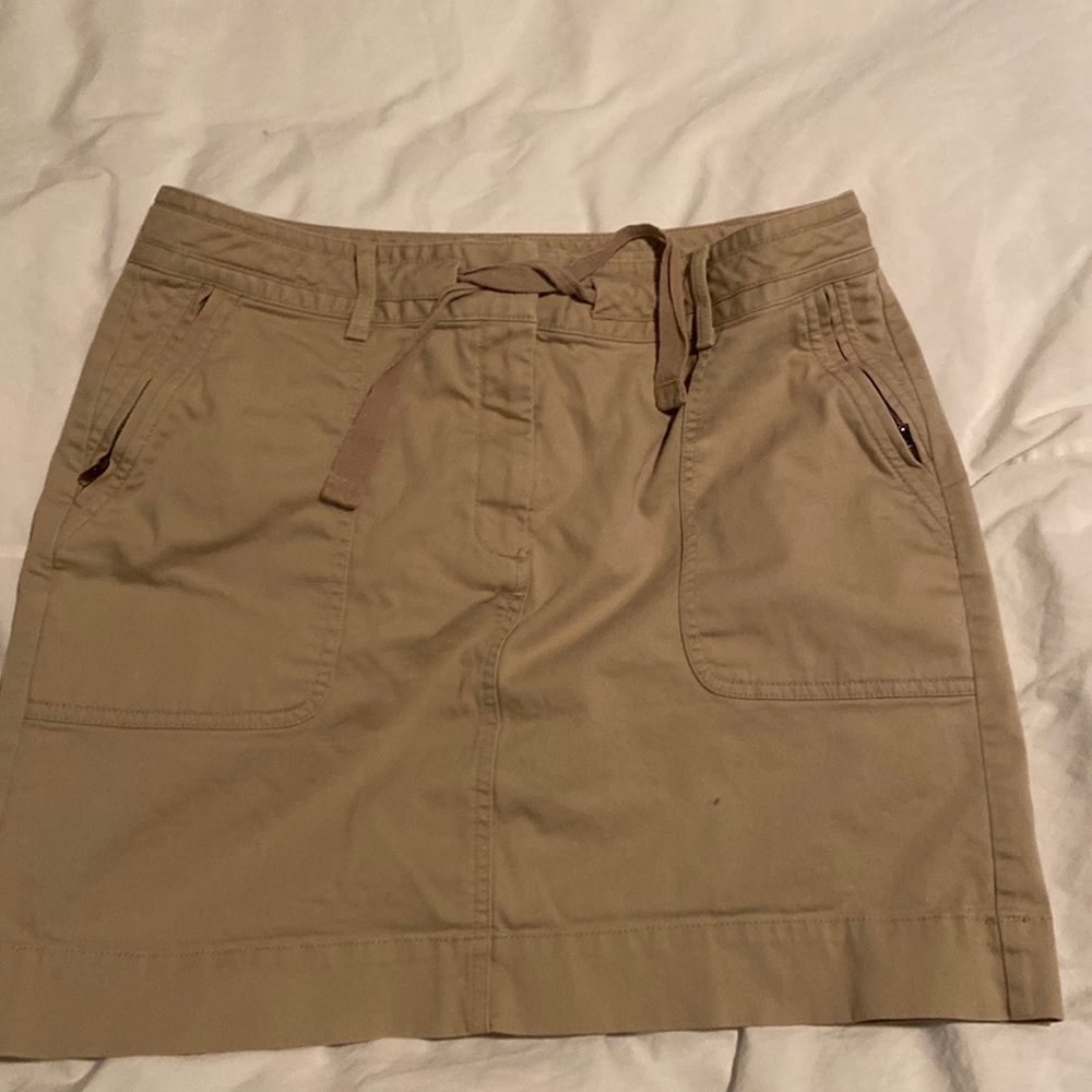 Banana Republic Khaki Cotton Skirt, Size 10